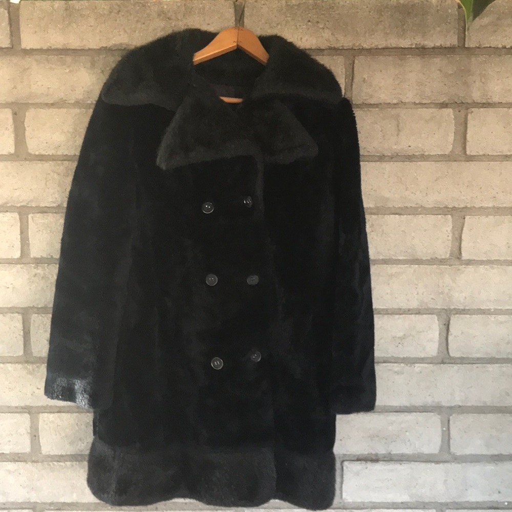 SOLDVintage Faux Fur Car Coat
